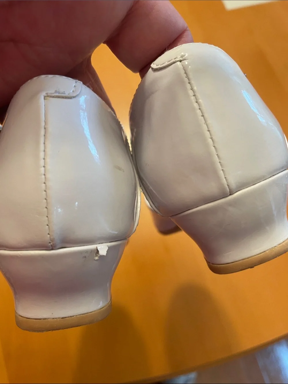 Girls white dress shoes